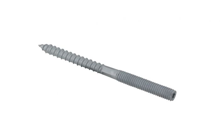 Śruba dwugwintowa typ 626 stalowa, ocynkowana elektrolitycznie BIS M10 x 100 mm