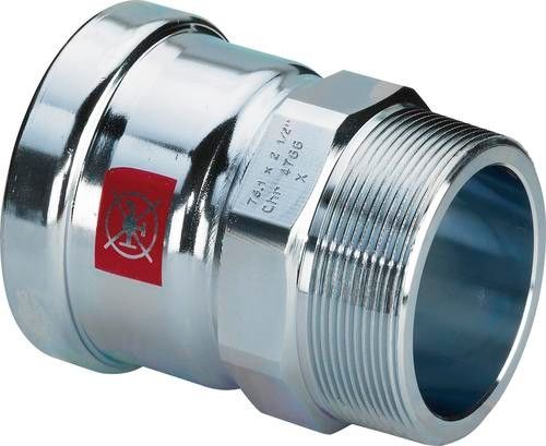 Złączka przejściowa ze stali ocynk 64 mm x 2" GZ Prestabo 1111XL