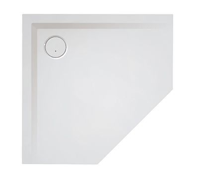 Brodzik akrylowy pięciokątny 90 x 90 x 3 cm SANPLAST Space Mineral BPK-M/SPACE 90x90x1,5 szary mleczny | 645290083055000