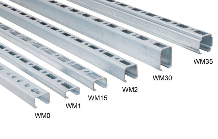 Szyna montażowa WM30 stalowa, ocynkowana BIS RapidRail 30 x 45 x 2 mm 6 m