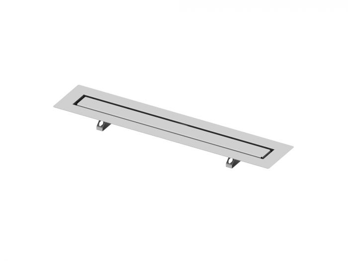 Rynna prosta z rusztem wypełniającym TECE TECEdrainline do kamienia naturalnego, z taśmą uszczelniającą Seal System stal nierdzewna polerowana 1500 mm | 651500