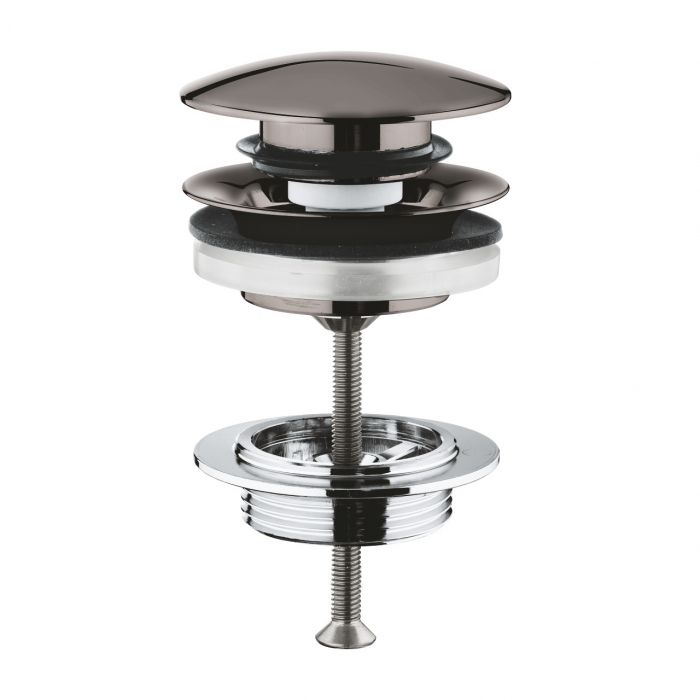 Zawór okrągły odpływowy zamykany hard graphite GROHE 1 1/4"  | 65807A00