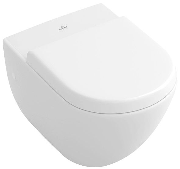 Miska ustępowa ceramiczna VILLEROY & BOCH Subway z półką wisząca 37 x 56 cm weiss alpin | 66031001