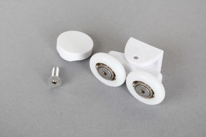 Mechanizm rolkowy rolka górna podwójna do kabin prysznicowych KP4/Ata z tworzywa sztucznego SANPLAST | 660C01001000000