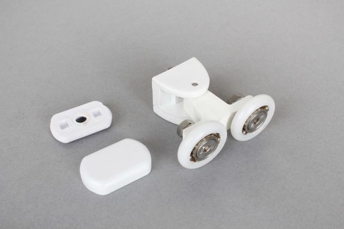 Wózek kompletny do kabin prysznicowych KP4/ZD, KP6/ZD rolka podwójna SANPLAST  | 660C02891000000