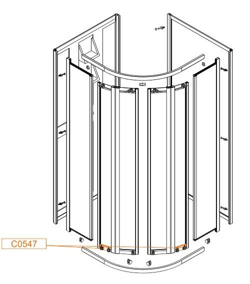 Profil poziomy drzwi SANPLAST | 660C0547