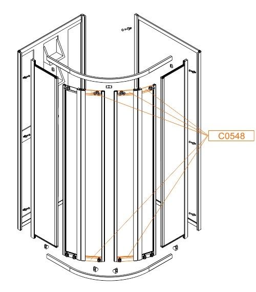 Profil poziomy drzwi SANPLAST | 660C0548
