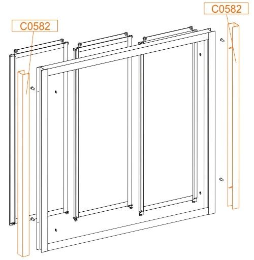 Kształtownik U 1400 mm mocujący SANPLAST | 660C0582