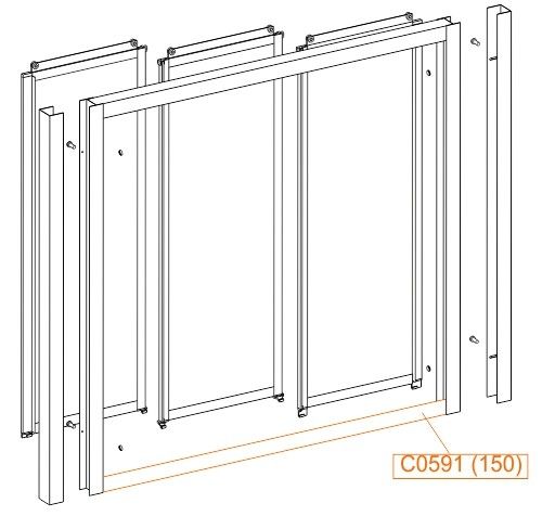 Profil dolny do DTra-W 150 SANPLAST | 660C0591