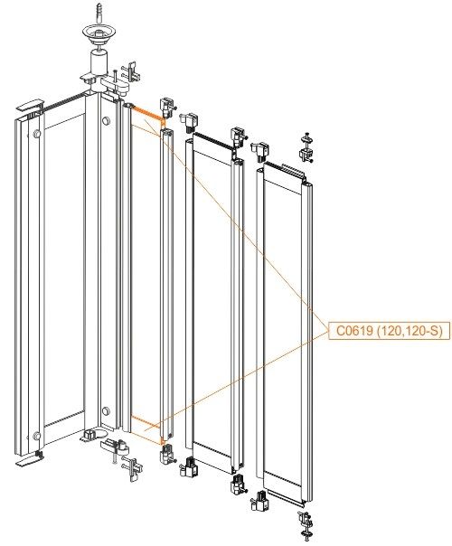 Profil poziomy do KN-PW3/ZDPlus (120) SANPLAST | 660C0619