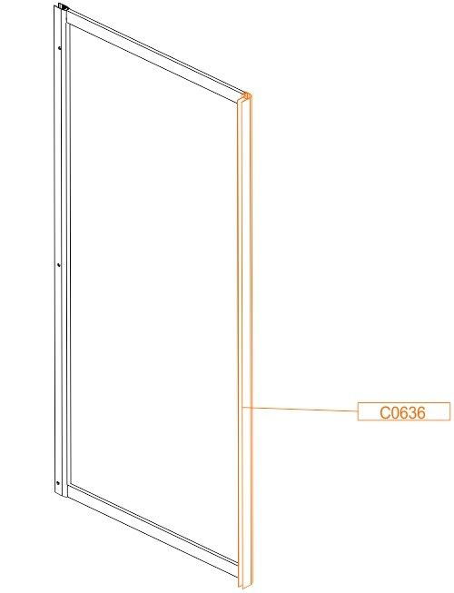 Profil pionowy do ściany SS0 SANPLAST | 660C0636