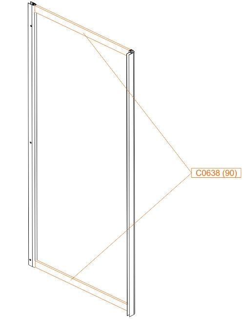 Profil poziomy do ściany SS0 SANPLAST  | 660C0638
