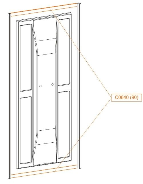 Profil poziomy do ściany SS1 SANPLAST | 660C0640