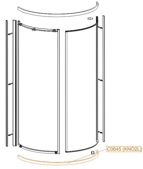 Profil poziomy dolny do KP2L/ZDa-100 SANPLAST | 660C0645