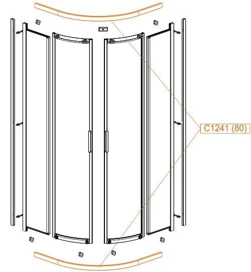 Profil poziomy ściany stałej SANPLAST | 660C1241