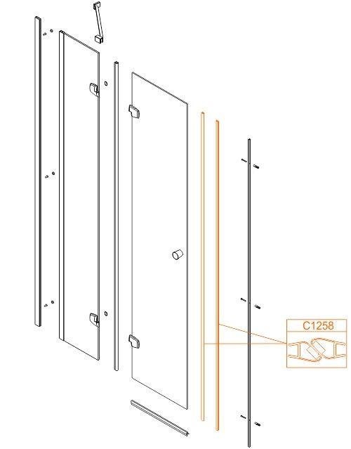 Uszczelka magnetyczna SANPLAST  | 660C1258