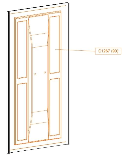 Element stały SS1 - wytłoczka ABS SANPLAST | 660C1267