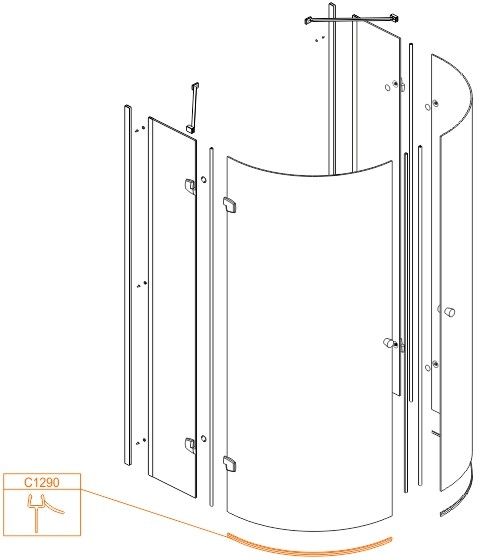 Uszczelka dolna SANPLAST | 660C1290