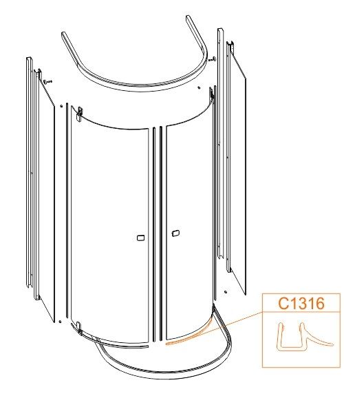 Uszczelka dolna SANPLAST | 660C1316