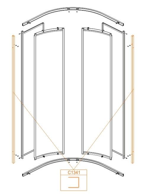 Listwa do OV-KN-II/EKO-80-90 SANPLAST | 660C1341