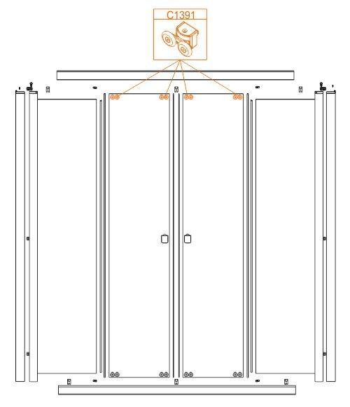 Wózek kompletny SANPLAST  | 660C13910100000