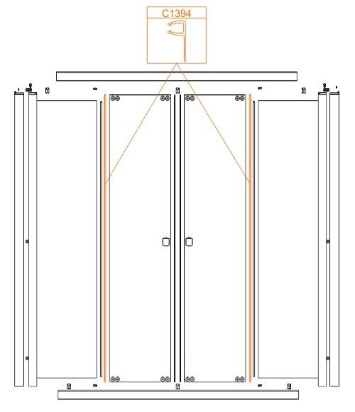 Uszczelka pionowa do VERO D4/VE-150-S SANPLAST | 660C1394
