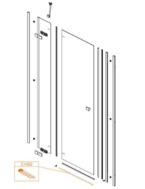 Próg do kabiny aluminiowy SANPLAST | 660C14023000000