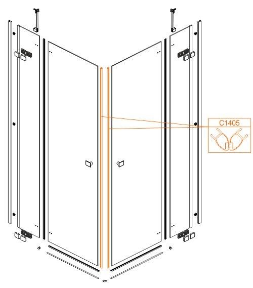 Uszczelka magnetyczna SANPLAST | 660C1405