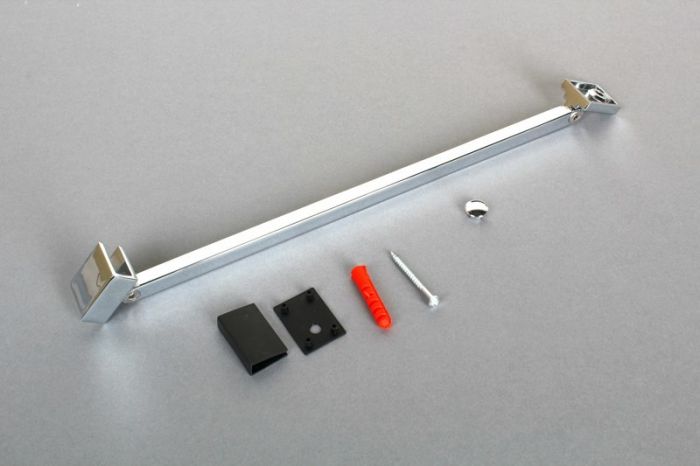 Wspornik 300 mm z prętem grubość szkła 8 mm SANPLAST  | 660C1535