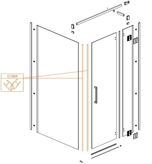Uszczelka magnetyczna komplet SANPLAST | 660C15640000000