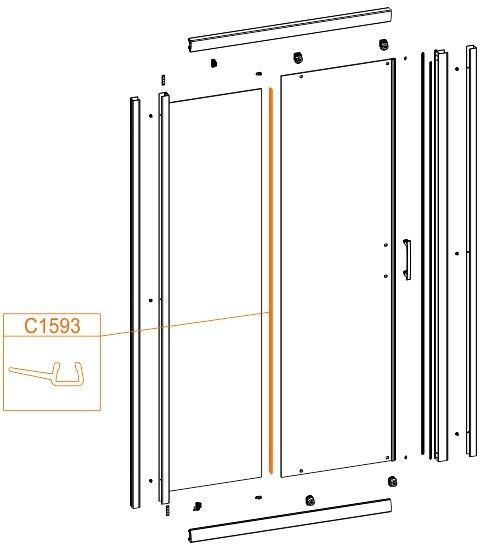 Uszczelka pionowa SANPLAST | 660C1593