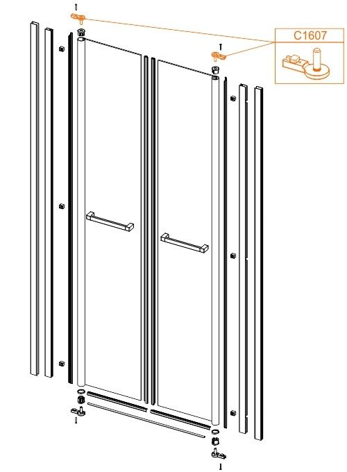 Zawias górny SANPLAST | 660C16073000000