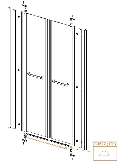 Próg prosty aluminiowy SANPLAST | 660C16223800000