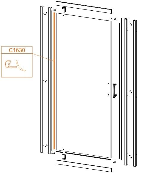Uszczelka pionowa SANPLAST | 660C1630