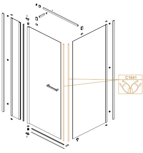 Uszczelka magnetyczna do KNDJ2/PRIII 100 SANPLAST  | 660C1641