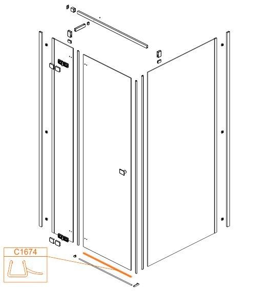 Uszczelka dolna do KNDJ2/FREE SANPLAST | 660C1674