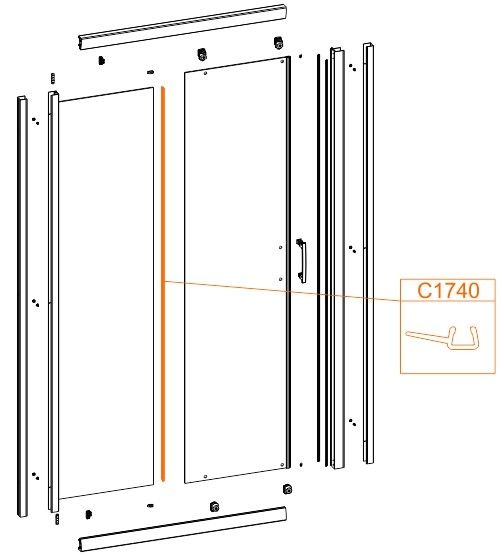 Uszczelka pionowa SANPLAST | 660C17400000000