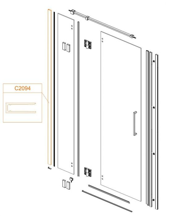 Profil aluminiowy SANPLAST  | 660C2094