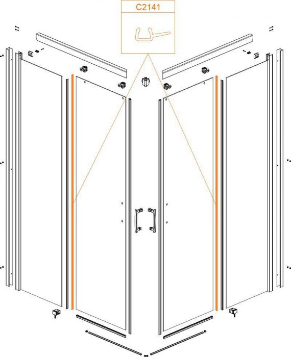 Uszczelka pionowa SANPLAST | 660C2141