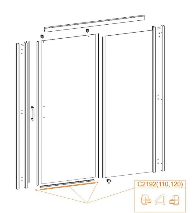 Profil poziomy (próg) SANPLAST | 660C2192