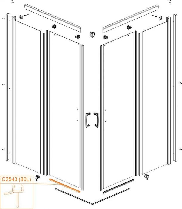 Uszczelka pozioma SANPLAST | 660C25430000000