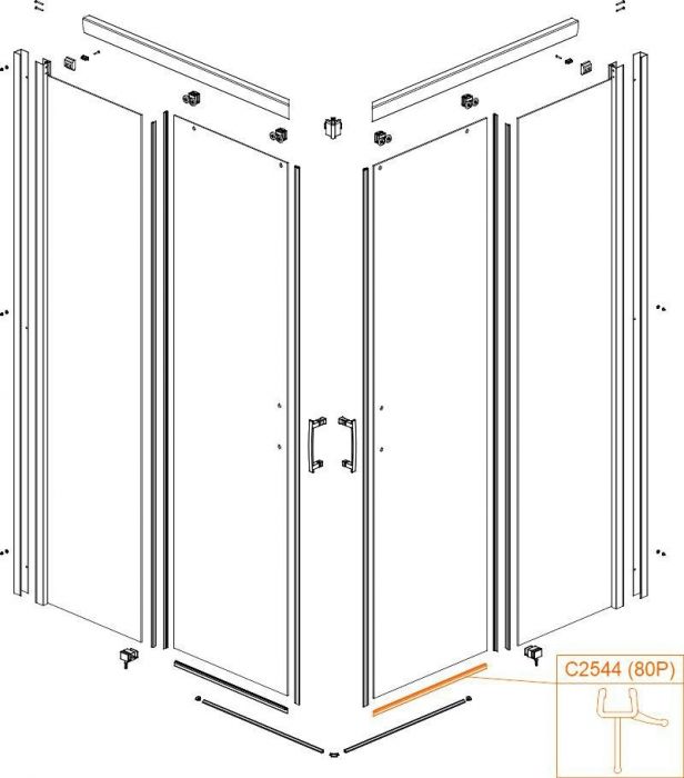Uszczelka pozioma SANPLAST  | 660C25440000000