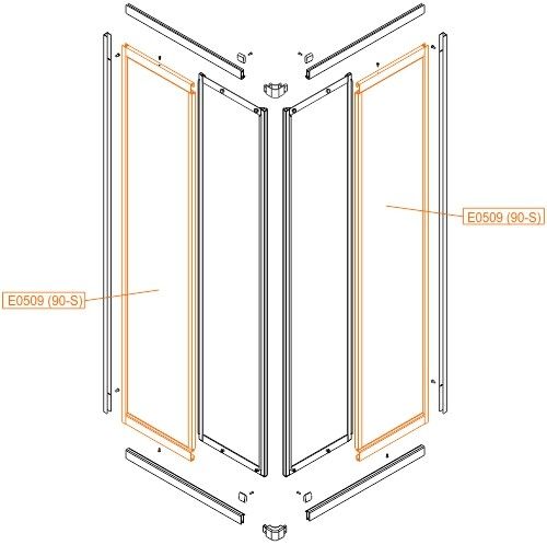 Ścianka stała do KNN-2/90-S SANPLAST | 660E0509