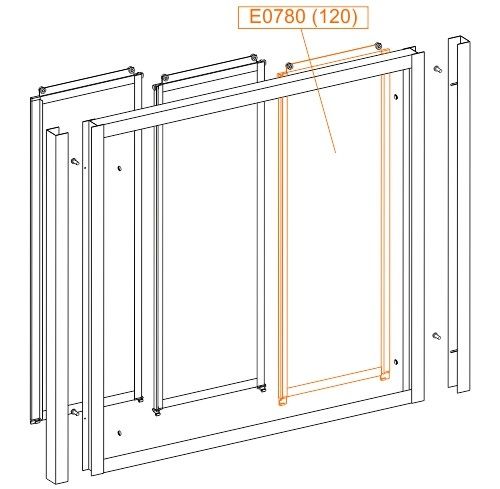 Element ruchomy do KN/DTra-W-120-P SANPLAST | 660E0780