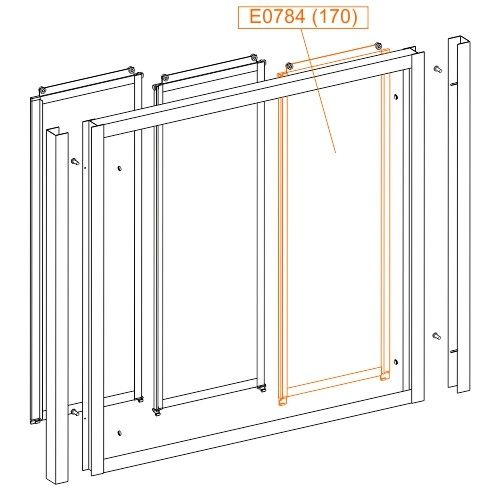 Element ruchomy do KN/DTra-W-170-P SANPLAST | 660E0784