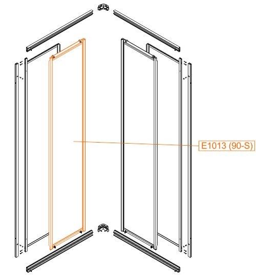 Drzwi do kabiny Standard SANPLAST | 660E1013