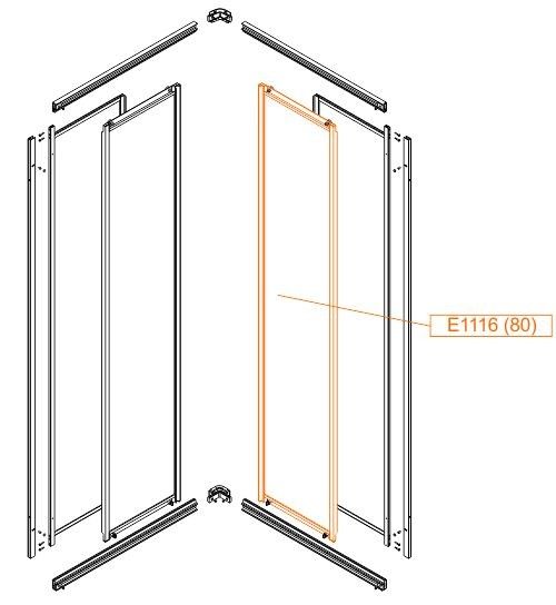 Drzwi do KN/NST-80-P SANPLAST | 660E1116