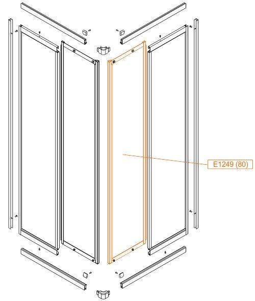 Element ruchomy 800 mm polistyren SANPLAST | 660E1249