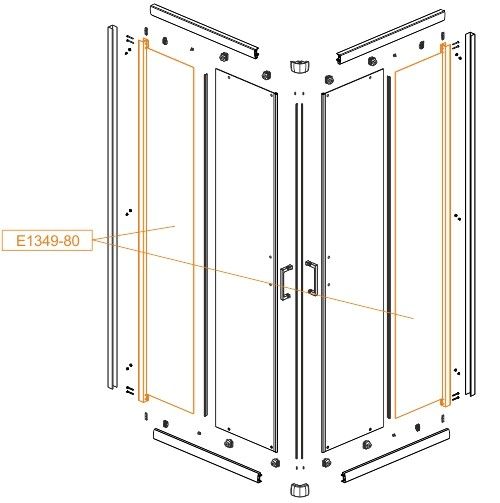 Ścianka stała do KN/TX4-80 SANPLAST | 660E1349