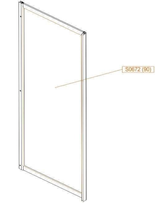 Szyba do kabiny ZD/Plus szkło hartowane SANPLAST | 660S0672